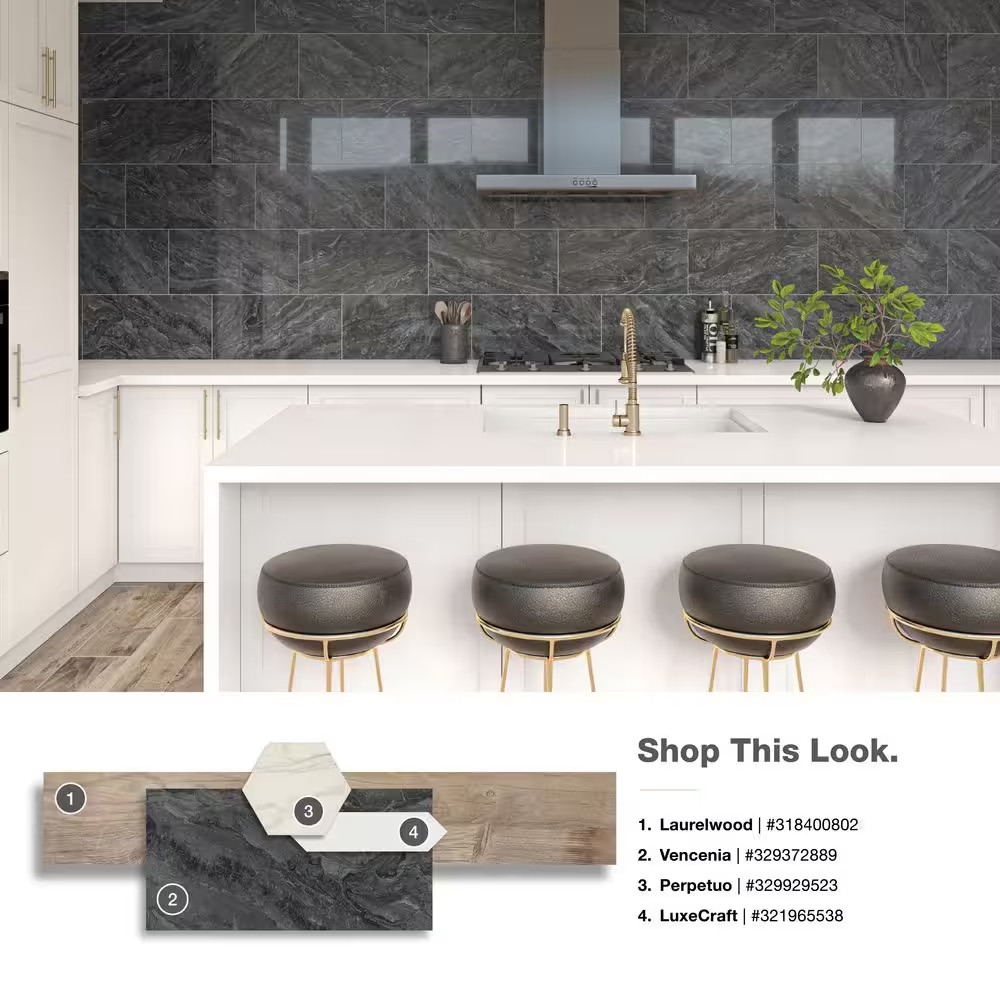 Luxecraft Artic White Glossy 3 In. X 12. In. Glazed Ceramic Picket Wall Tile (8.