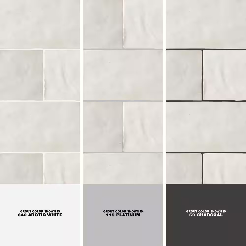 Kingston White 3 In. X 8 In. Glazed Ceramic Wall Tile (5.38 Sq. Ft./Case)