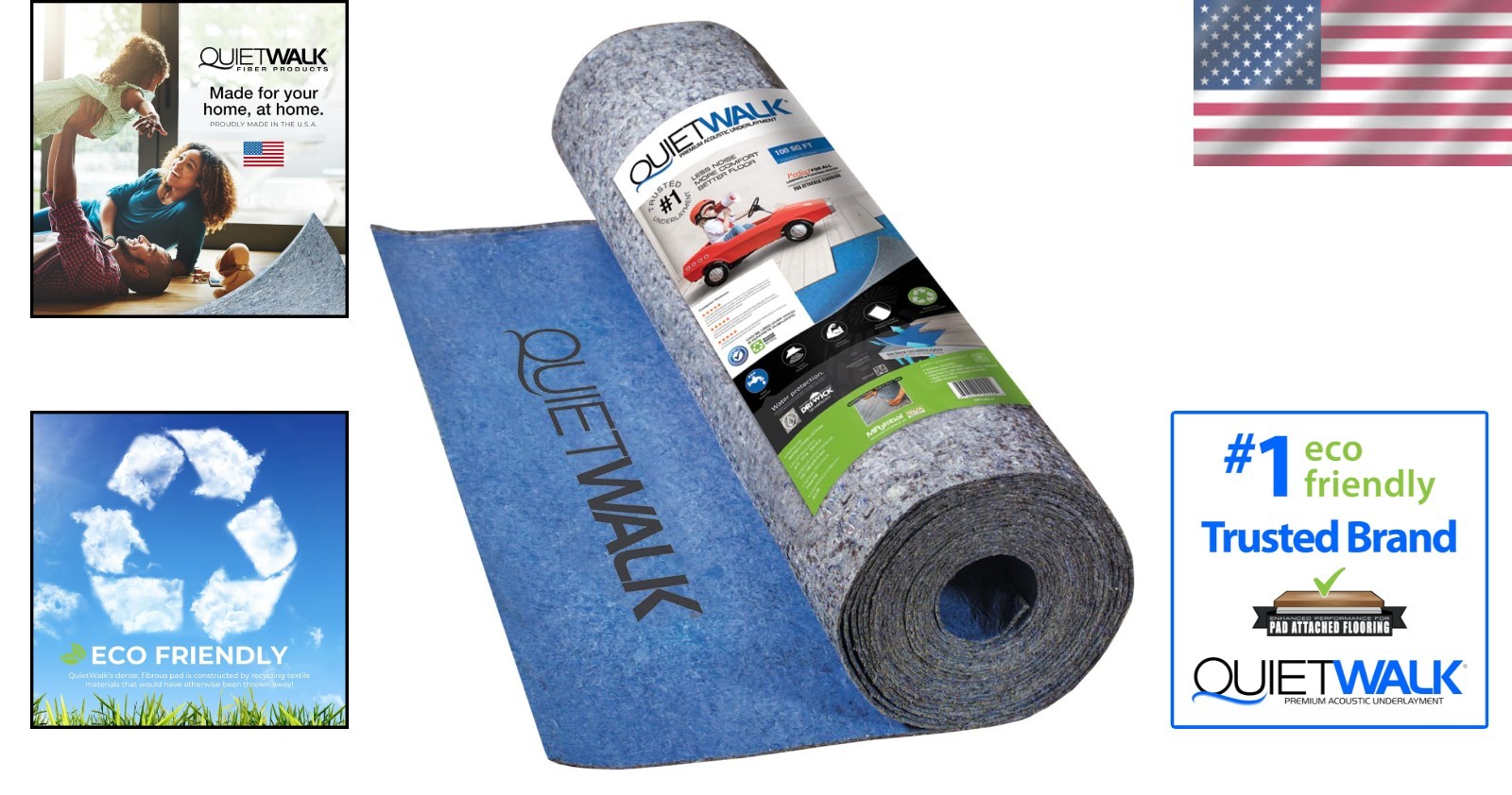 Sound Absorbing Underlayment – Approved for Pre-Attached Pad