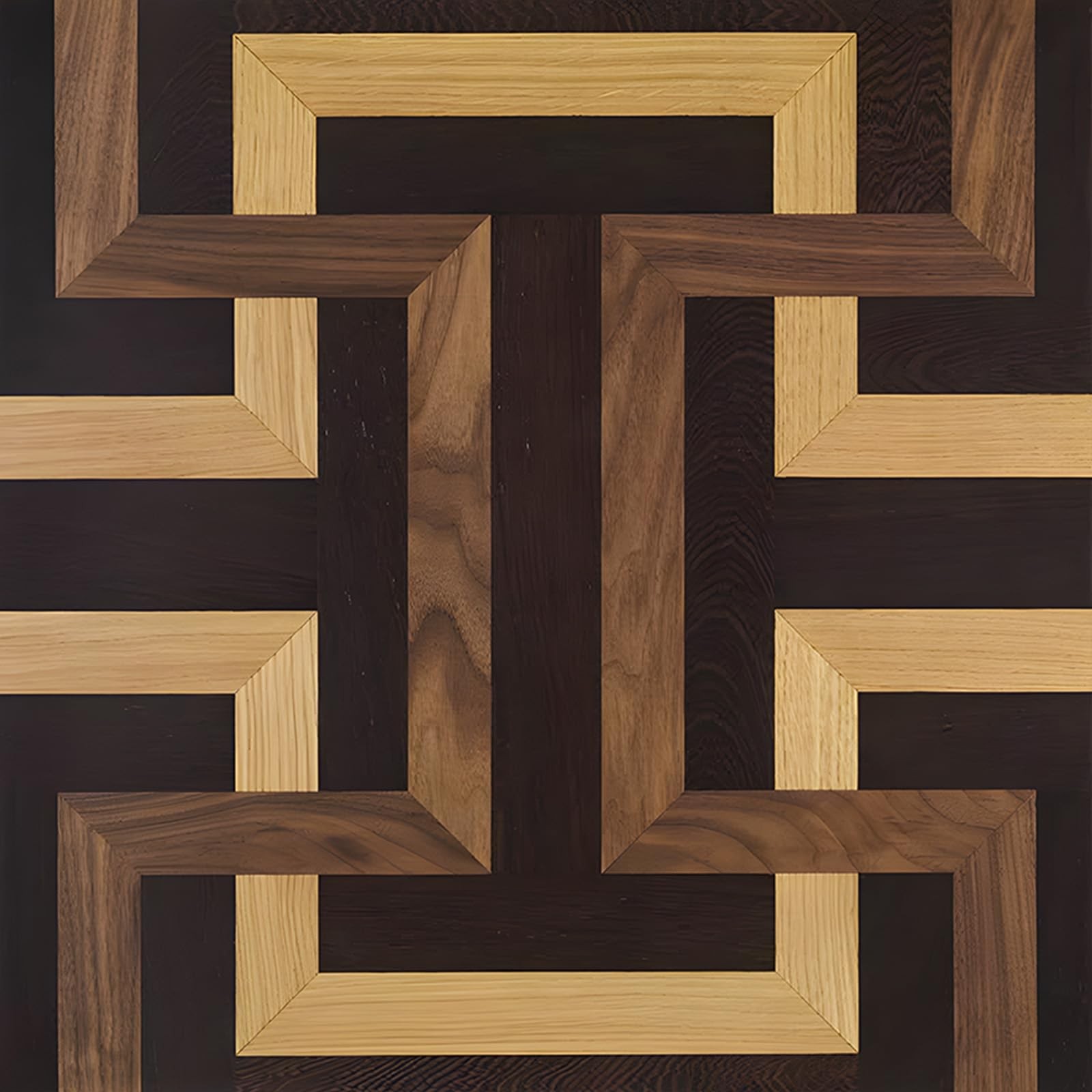 Wood Parquet Pattern Vinyl Floor Coverings 10 Pcs 12×12 Inches – Peel and Sti…