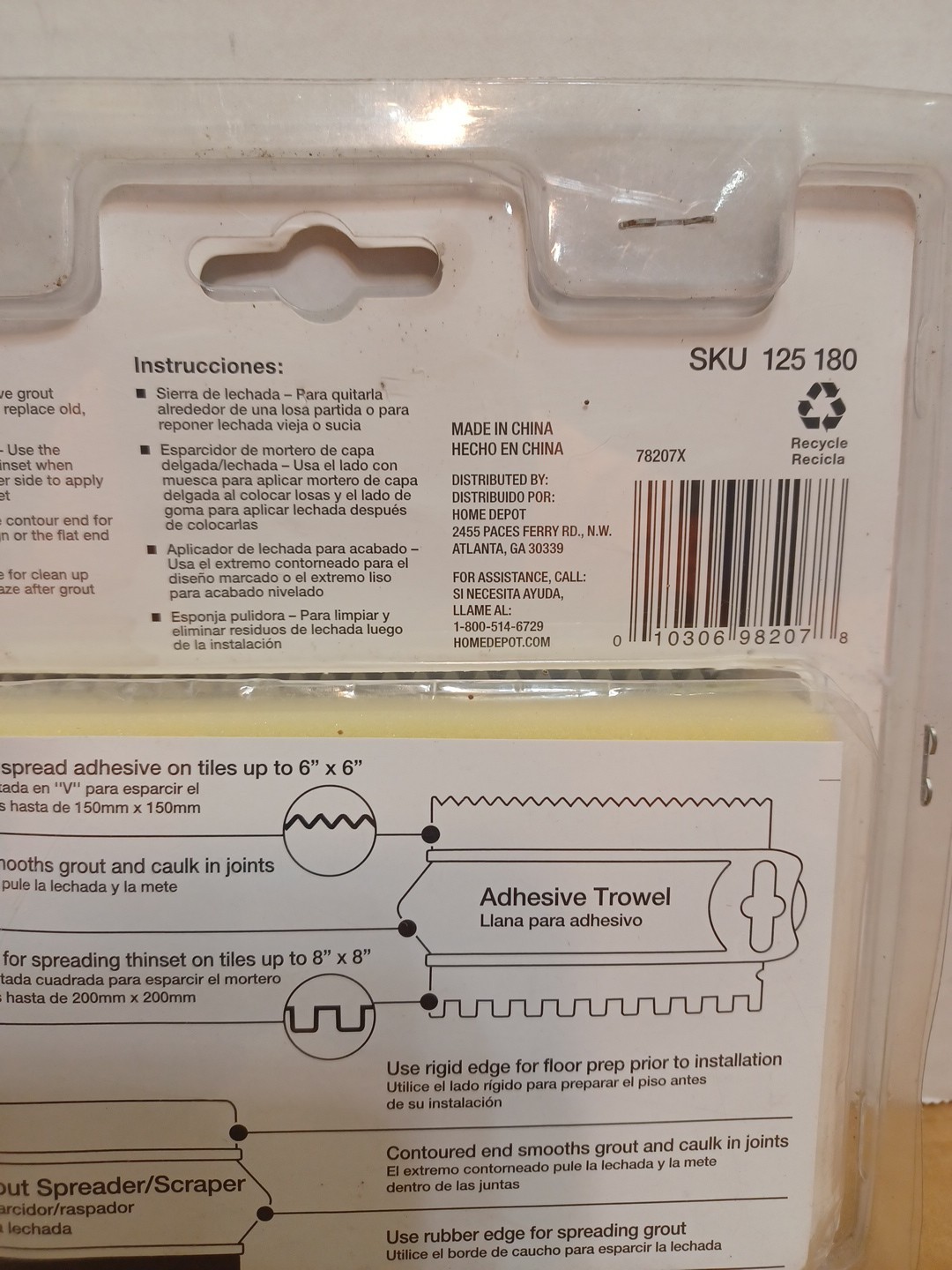 New HDX Tile Repair and Installation Kit SKU 125 180