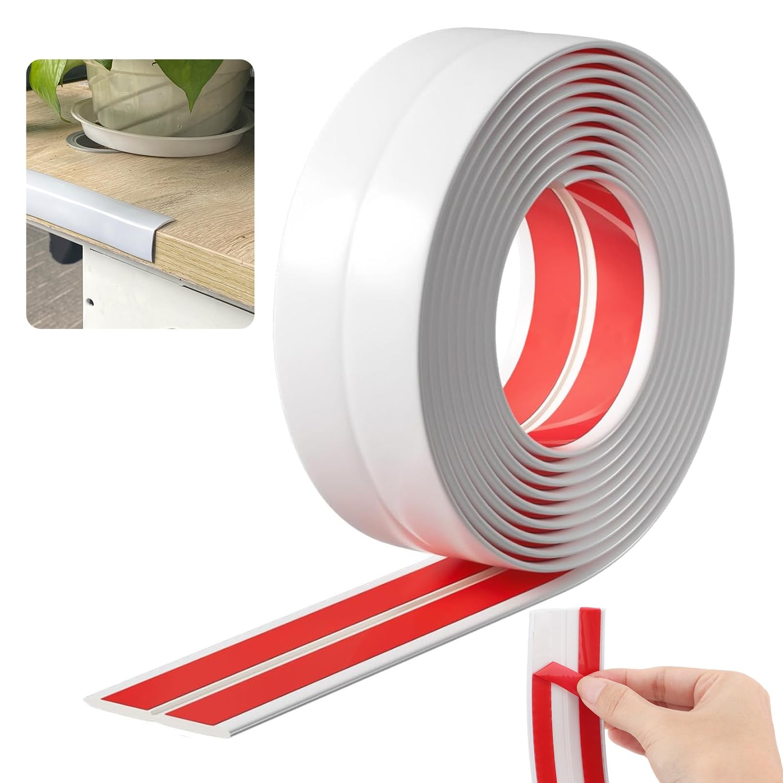 Flexible Wall Corner Protector Trim Molding,Peel and Stick Molding 90° inside