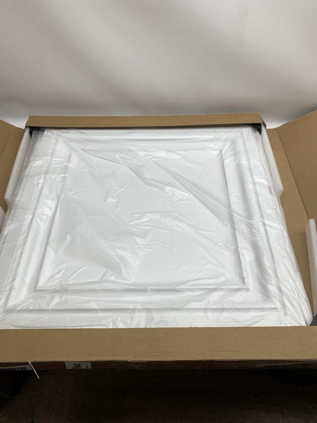 Art3d PVC Square Ceiling Tiles 2×2 Plastic Sheet in White Lightweight – 24 Pack