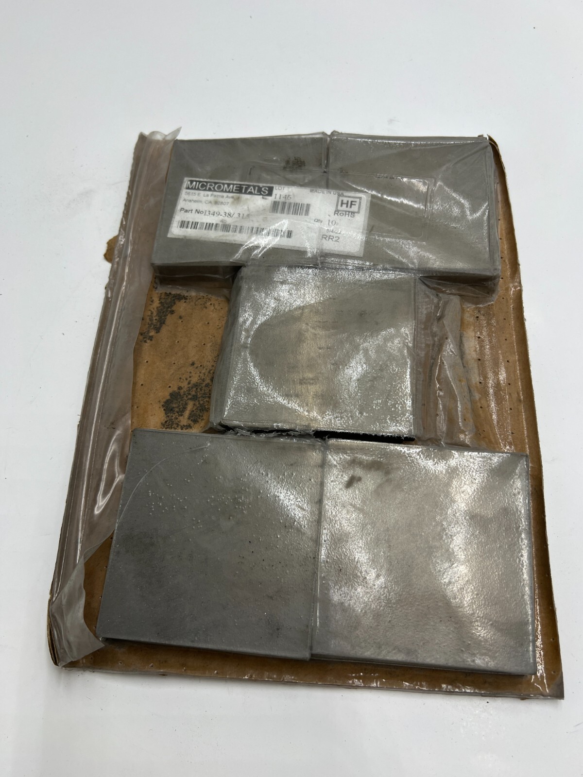 PACK OF 10 Micrometals I349-38/.315 Floor Shield Tile 3.5″ X 3.5″