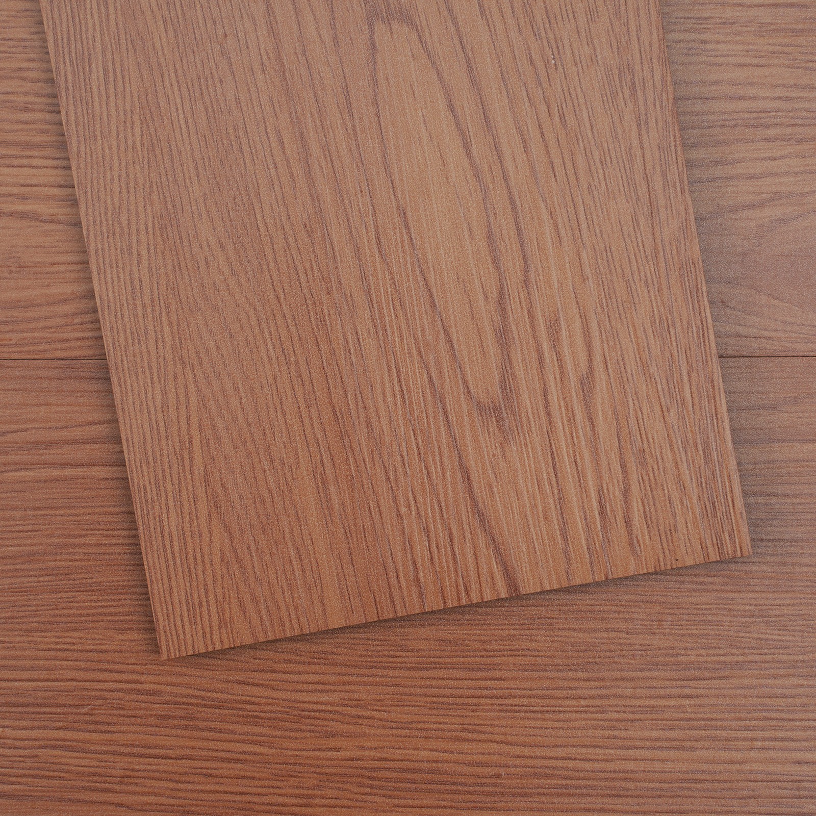 Uimoso Self Adhesive Vinyl Floor Tiles 36 PCS 2.5mm Thick Deep Brown Wood Grain
