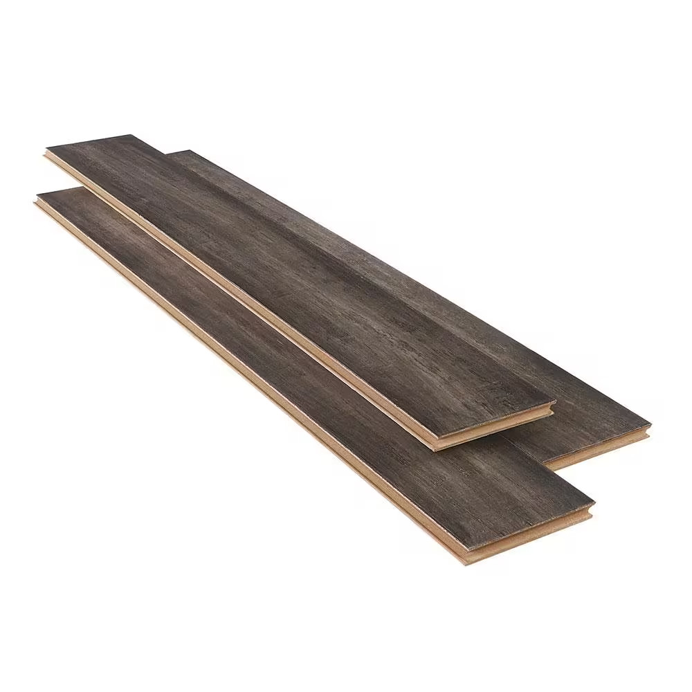 Tacoma 3/8 In. T X 5.2 In. W Hand Scraped Strand Woven Solid Bamboo Flooring (26