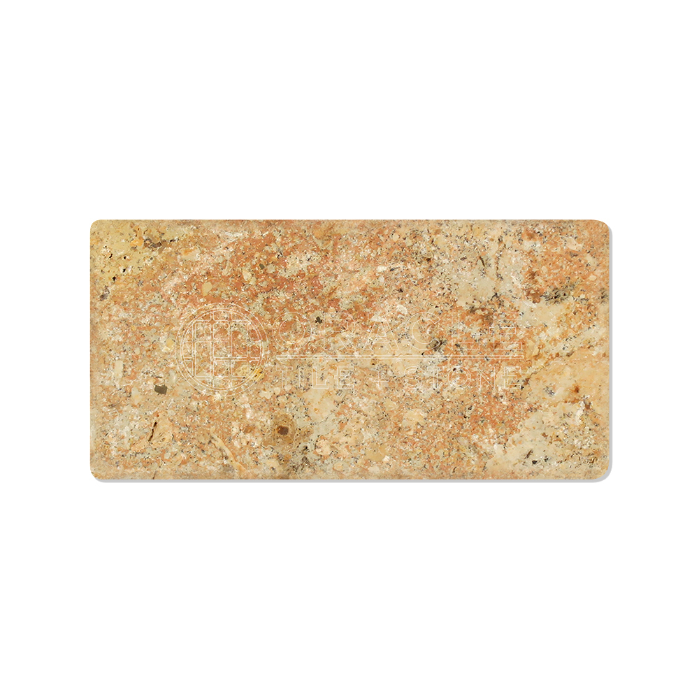 Scabos Travertine 3″ X 6″ Field Tile, Tumbled