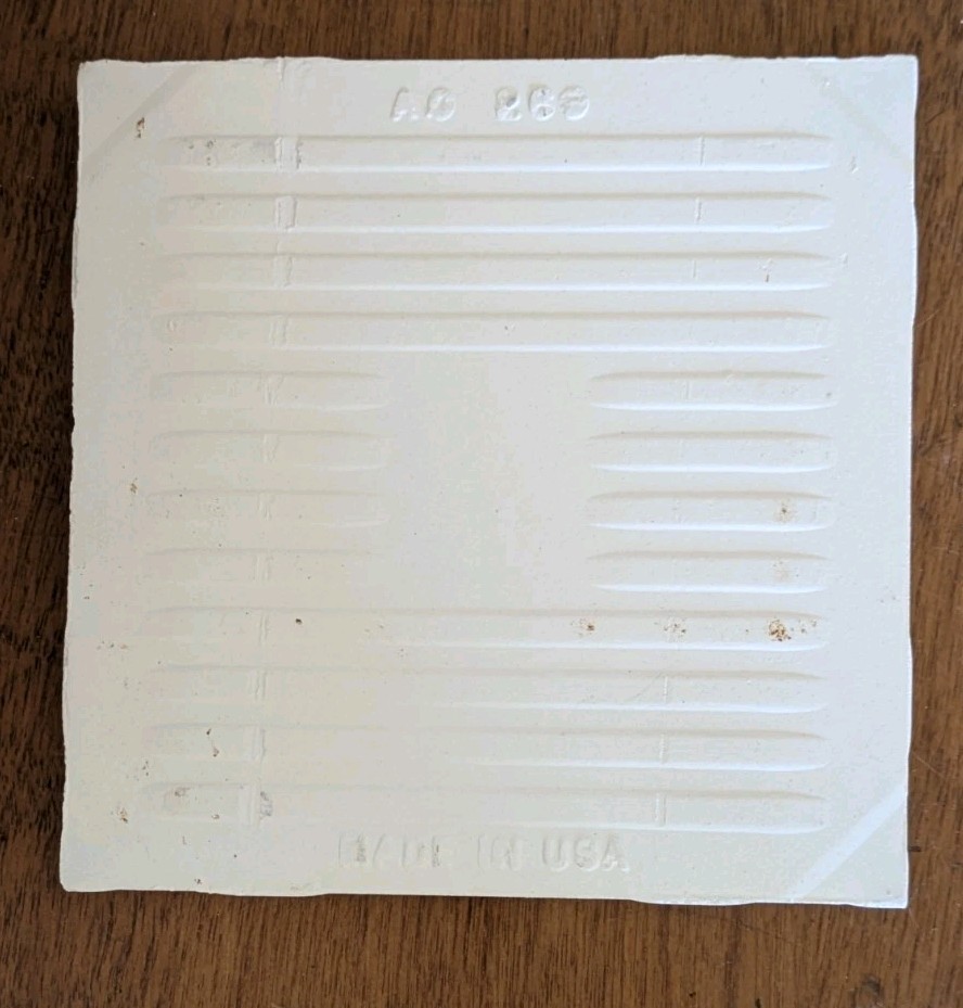 1 pc. Crystal Ceramic Tile: Salt & Pepper, American Olean 4-1/4″ Scored in 3rds