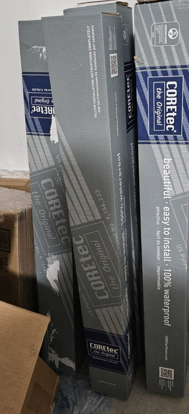 Lot of 4 Boxes CORETEC ORIGINAL VV023-00207 Rocky Mountain Vinyl Flooring Planks