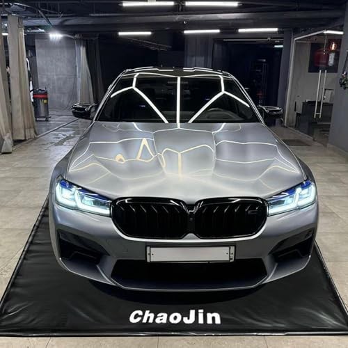Garage Car Floor Mat, Containment Mat () for 7Ft 9In x 18Ft(Mid-Size) Black