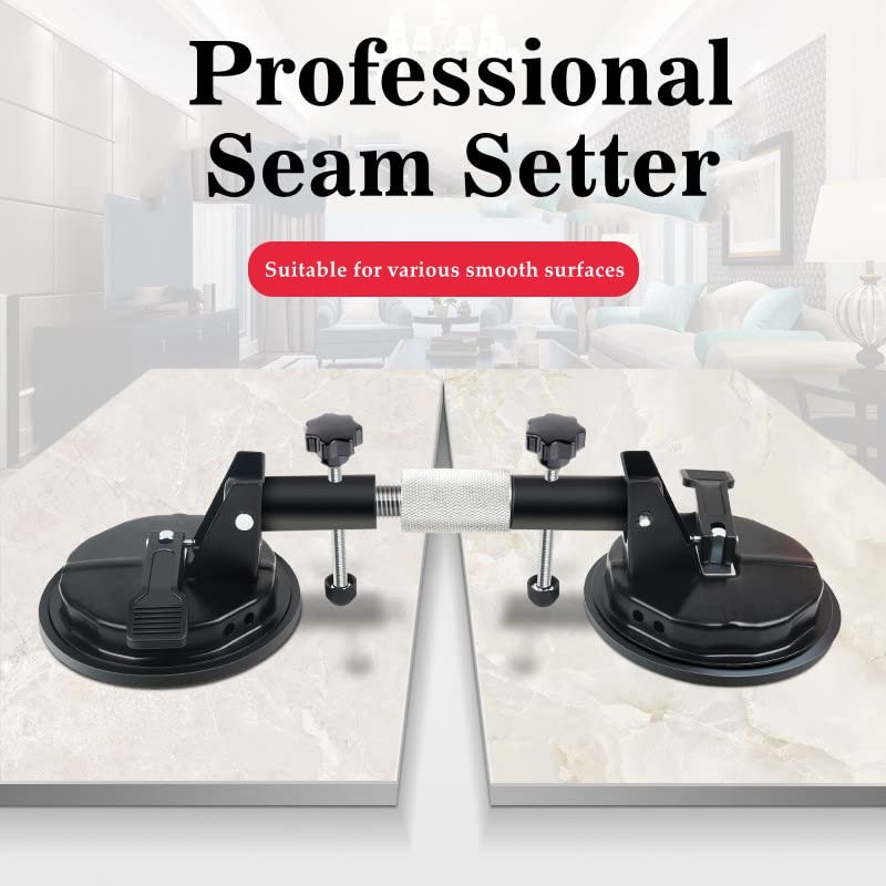 2Pcs Granite Seam Setter, Adjustable Vacuum Suction Cup, Seamless Stone Seam …