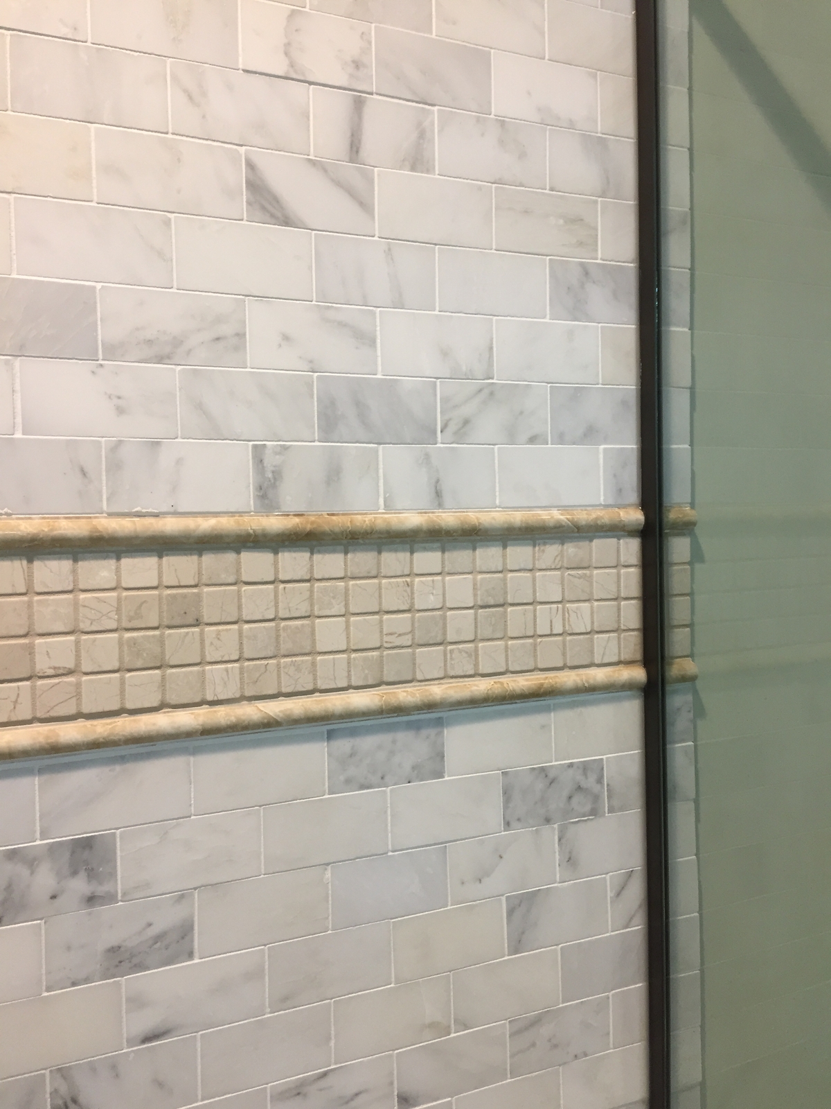 Marble Mosaic Tile Polished Genuin Stone Mosaic Flooring Backsplash Shower Bath