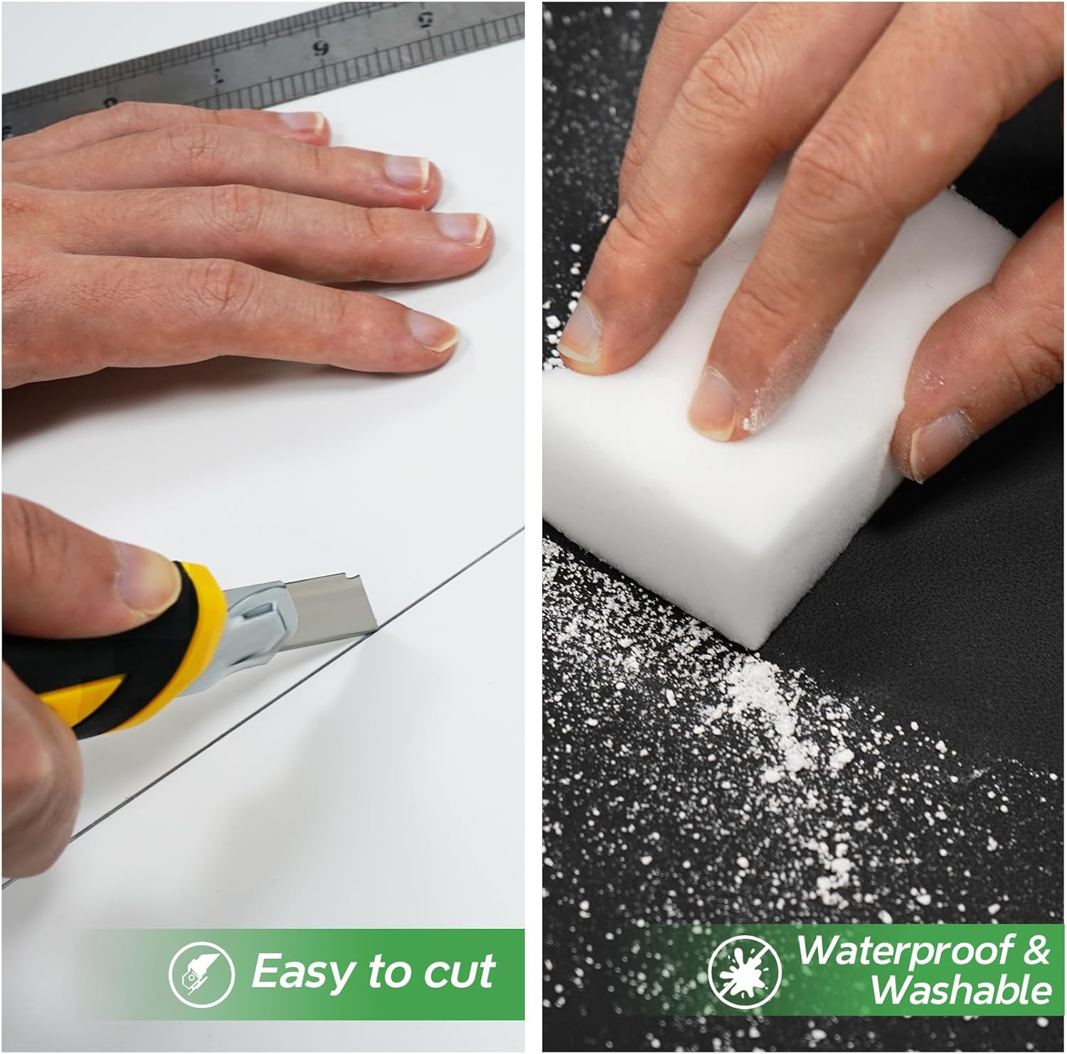 PVC Drop Ceiling Tiles 2×2 Ft, Waterproof & Fire-Rated, Pack of 12, White