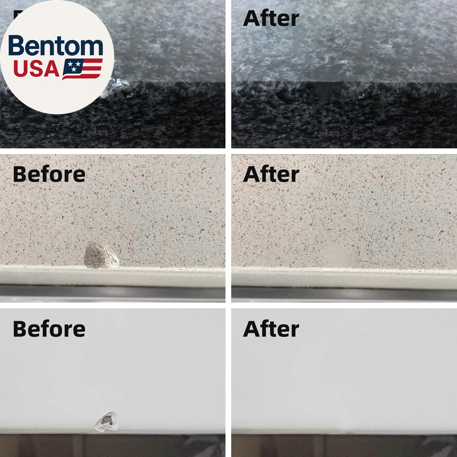 Marble and Granite Repair Kit Porcelain Marble Stone and Quartz Countertops Repa