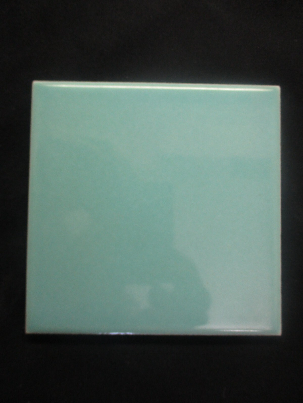 1 Wall Tile Atco USA 4-3/8″ Sq. Aqua Green Turquoise Ceramic 1950s Retro Vintage