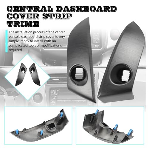 1 Pair Central Dashboard Cover Strip Trim Left and Right Compatible with 2006
