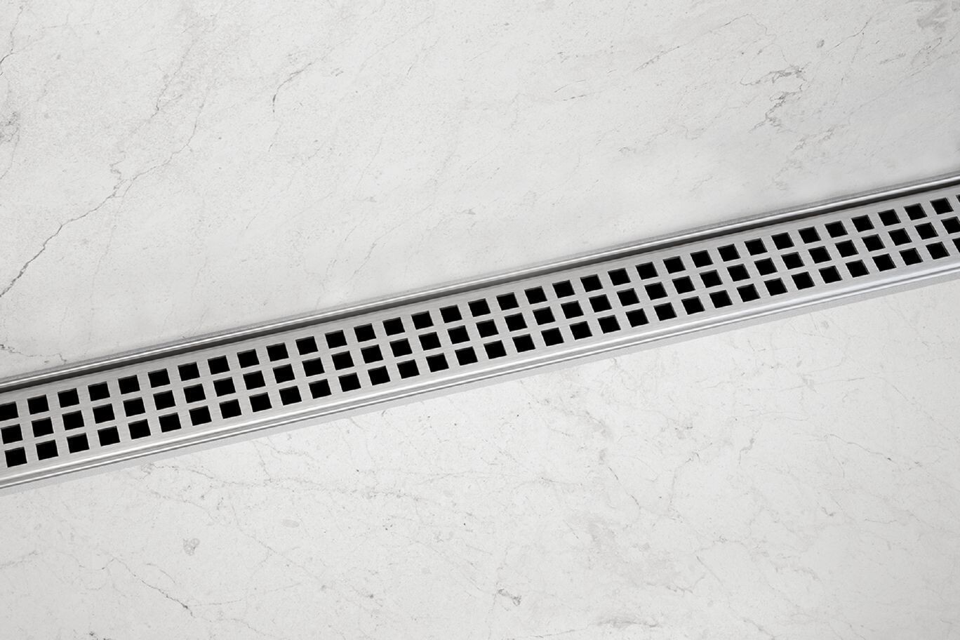 Schluter KERDI-LINE-VARIO Linear Floor Drain with Square Design KLVRID3EB122 48″