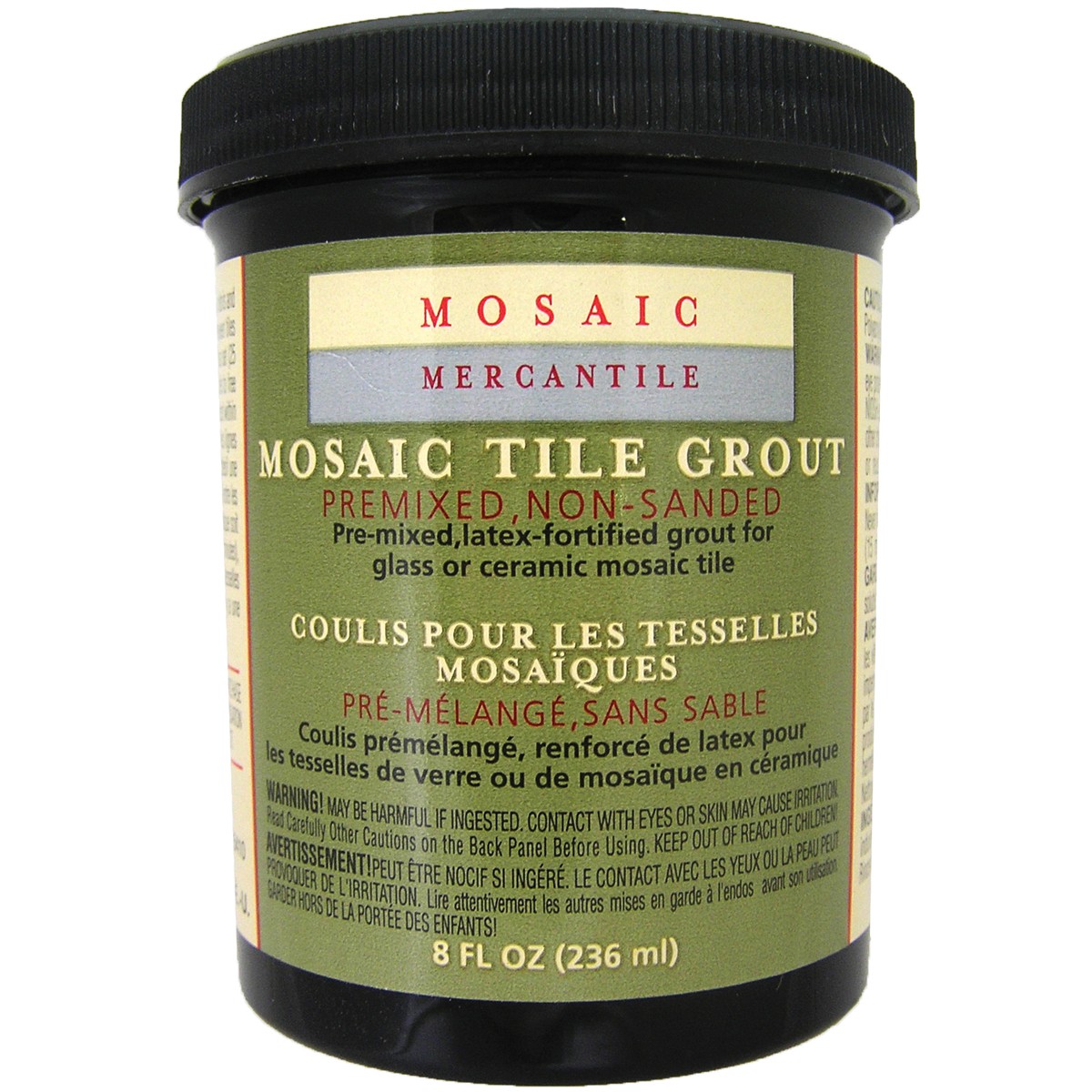 Diamond Tech Mosaic Tile Grout 8oz-Black