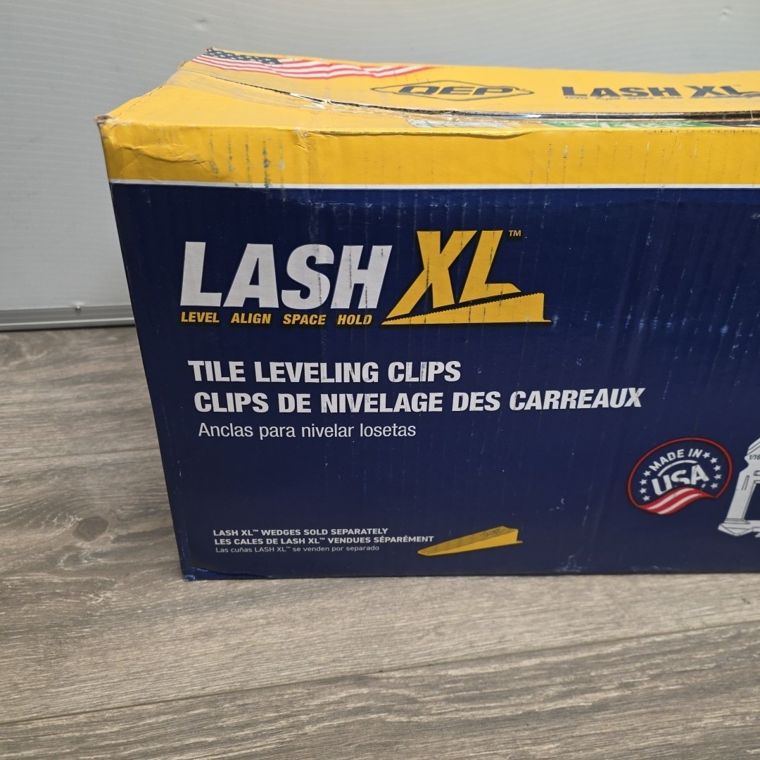 1000 Clips Lash XL Tile Leveling System for 1/16″ 1.5mm Grout Install Floor Wall