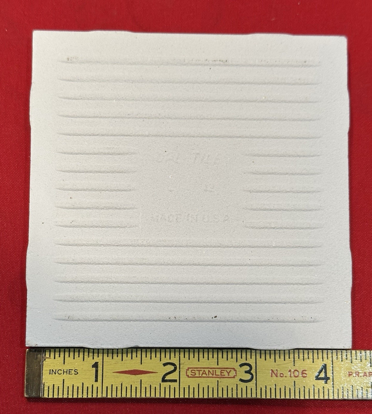 1 pc. Texas Yellow: 4-1/4″ Glossy Ceramic Tile, Made by Daltile Co. in USA, New