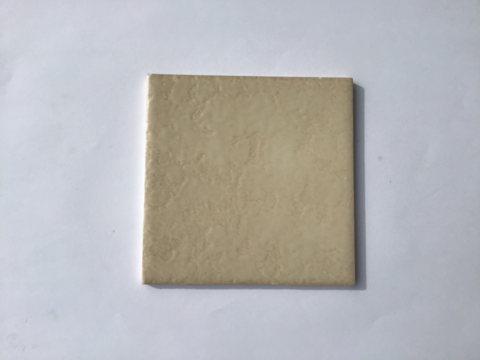 9 Pcs H & R Johnson Cristal Roma Fawn Beige Ceramic Wall Tile 4.25×4.25 NOS