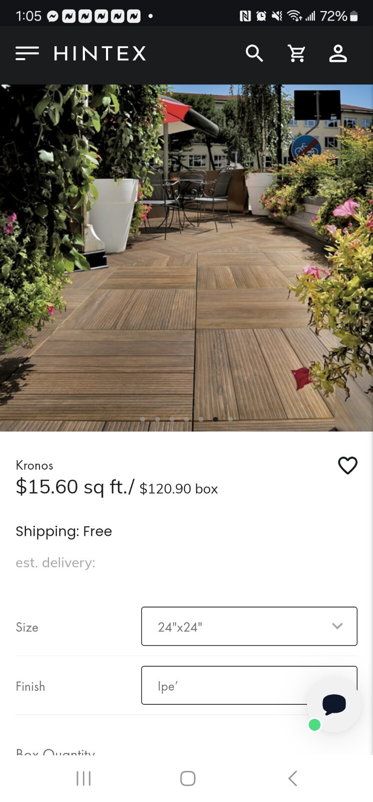 Timber Wood Porcelain Tile Pavers 24″x24″ 62 Boxes 480 SqFt Total. Price Per Box
