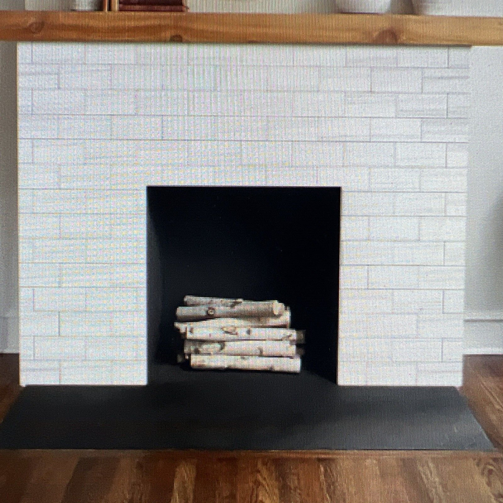 Tile PeelBacksplash and Stick3 Vamos Tile 100-Piece Glossy Dolomite White