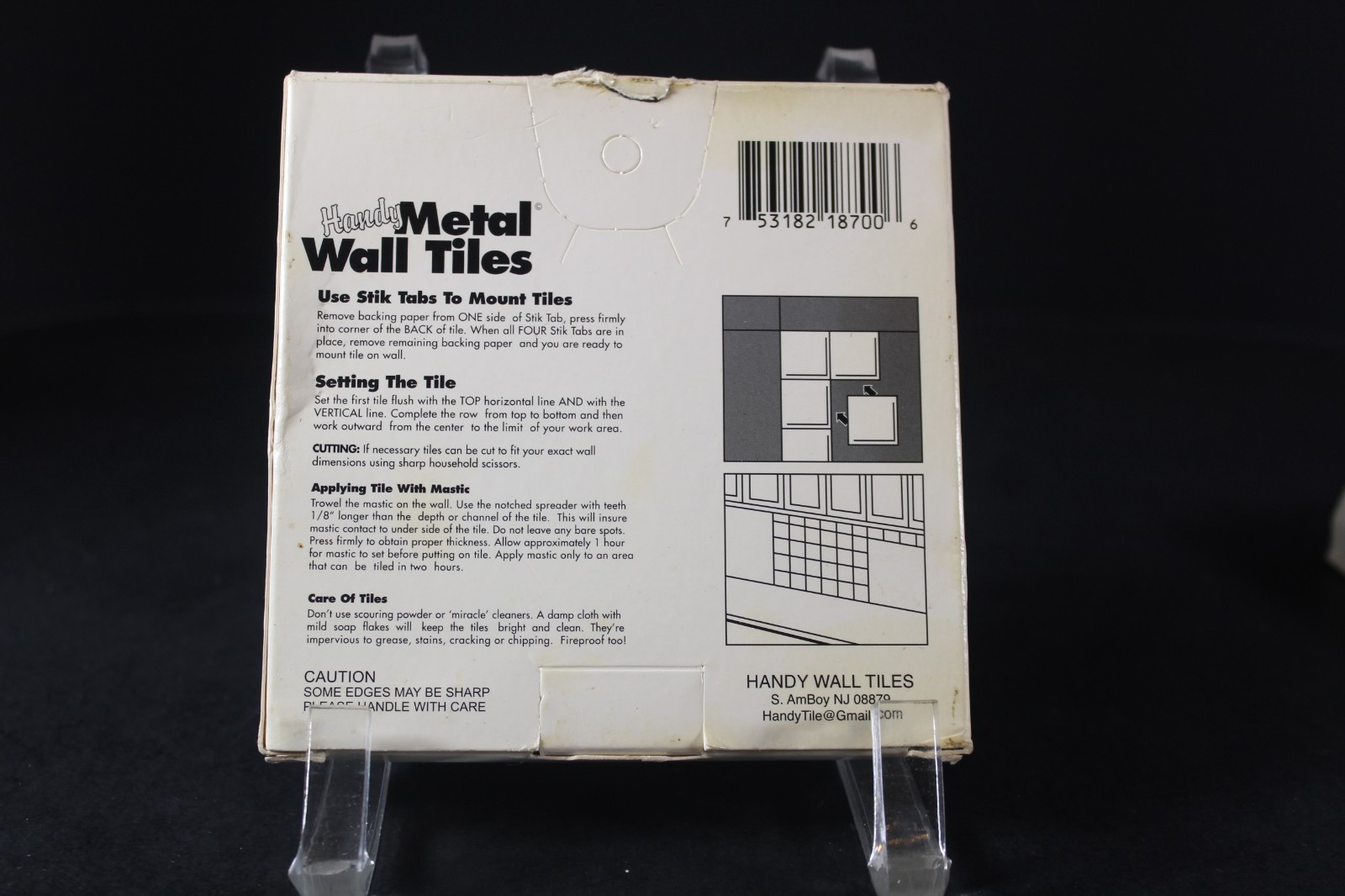 2 Boxes Handy Metal Copper Wall Tiles New Open Box 48 Tiles