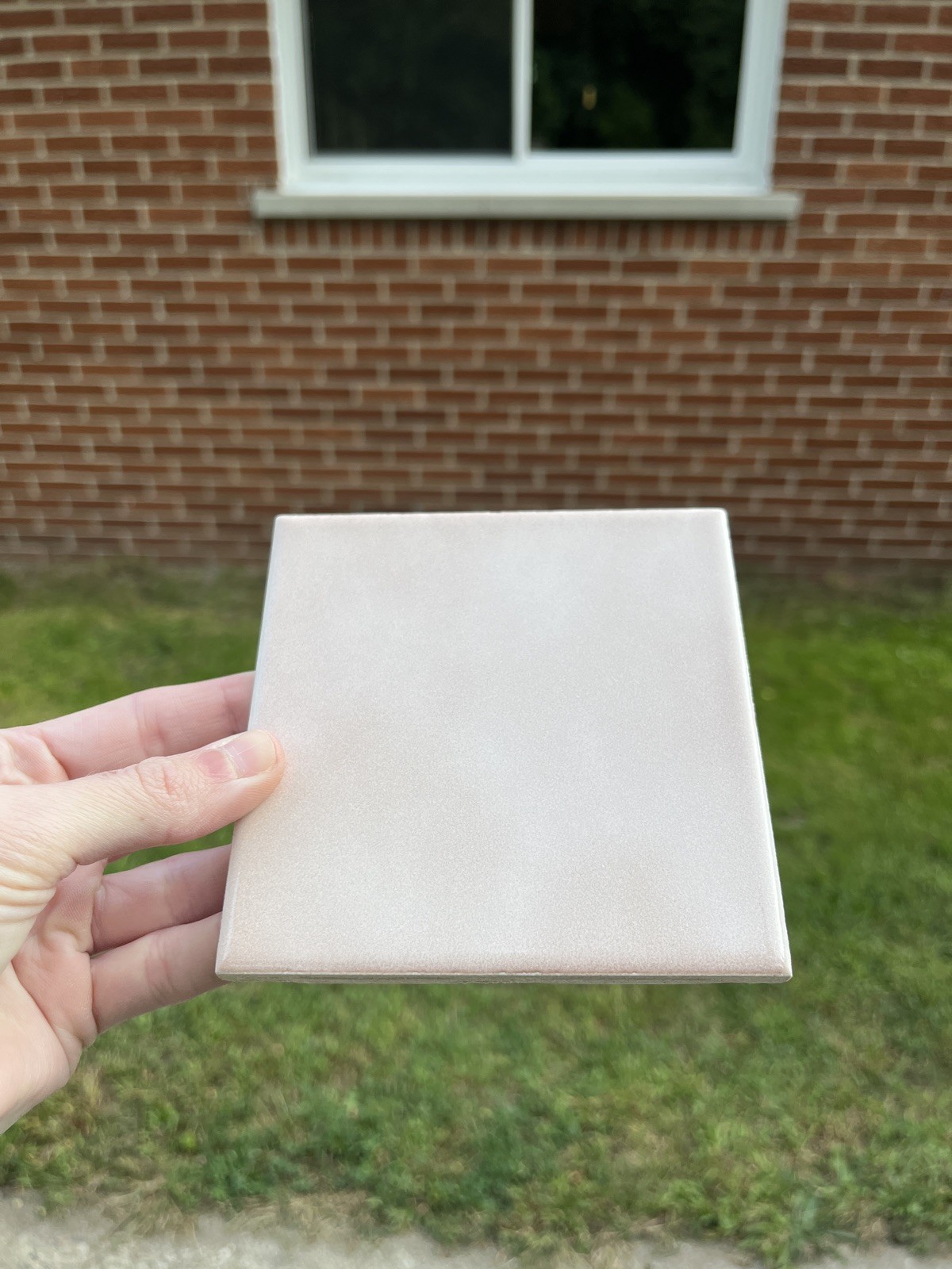 Shell Pink Sage Tile 4 3/8 Florida Tile Mid Century Modern 4×4 Light Pink FT