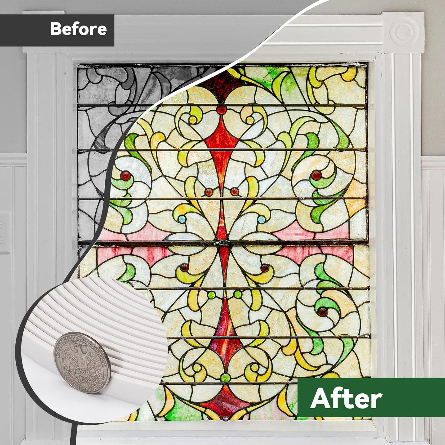 Peel and Stick Wall Molding Trim White Paintable Self Adhesive Flexible 9.8Ft