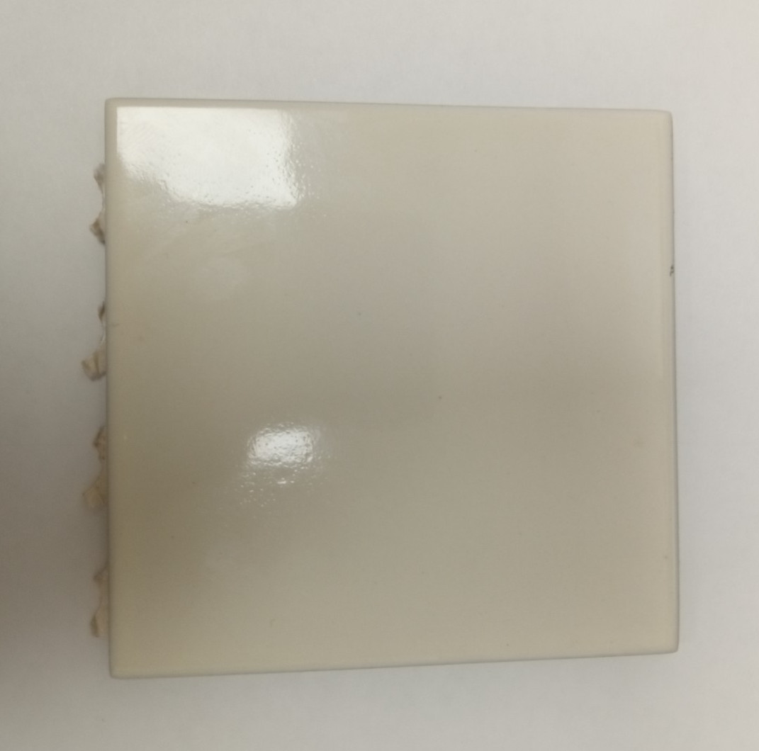 4×4 Tile Glossy Soft White Square Wall Remodel Ceramic C#512-644 Sample
