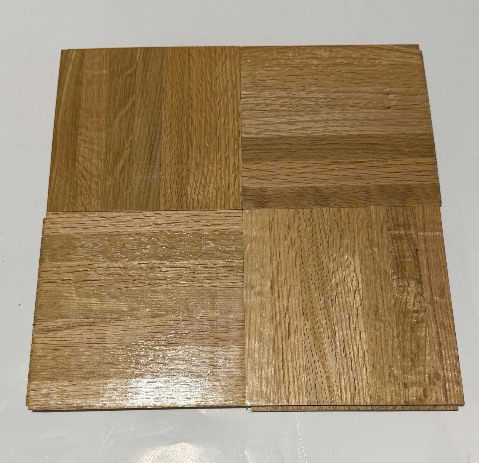 Oak Parquet Flooring HARTCO NATURAL 12x12x5/16: 10 Tiles (10 Sq Ft)