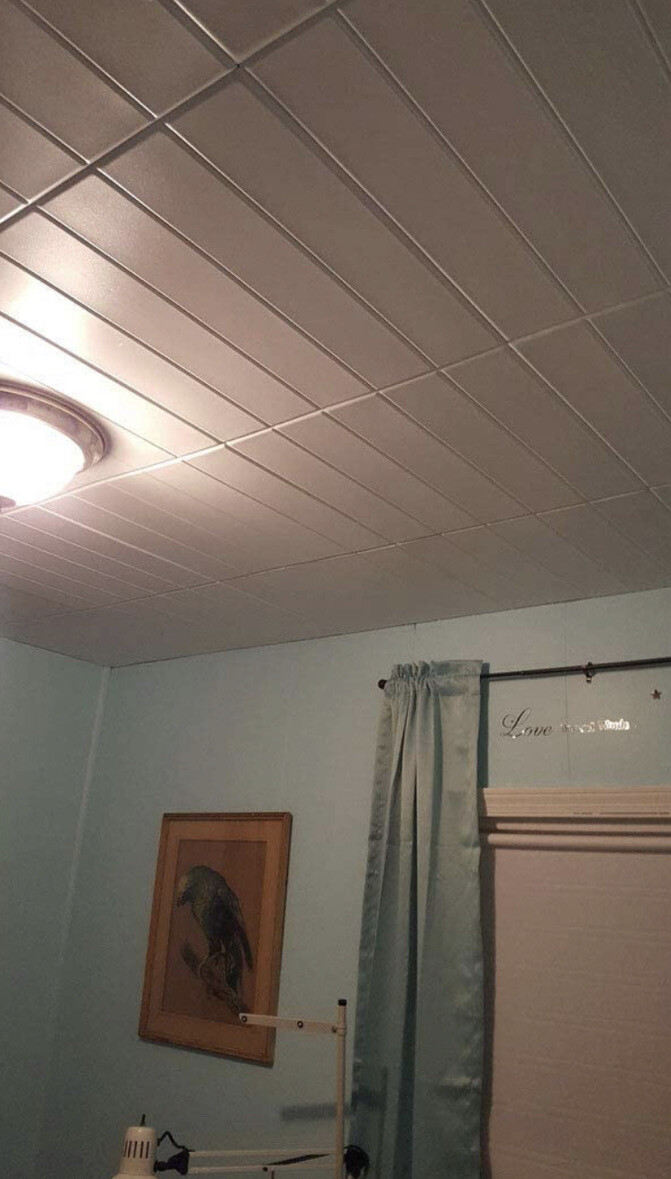A la Maison Ceilings Model#804 Ceiling Tile (Package Of 8 Tiles), Plain White