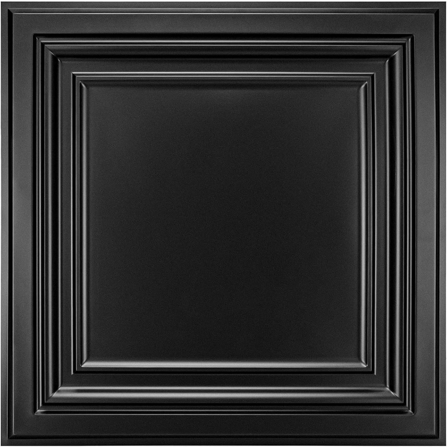 Water Resistant PVC Tiles – 24-Pack 2×2 ft – Black