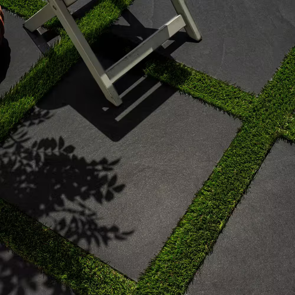 Midnight Montage 2 Cm. X 24 In. X 24 In. Matte Porcelain Stone Look Paver (8 Sq.