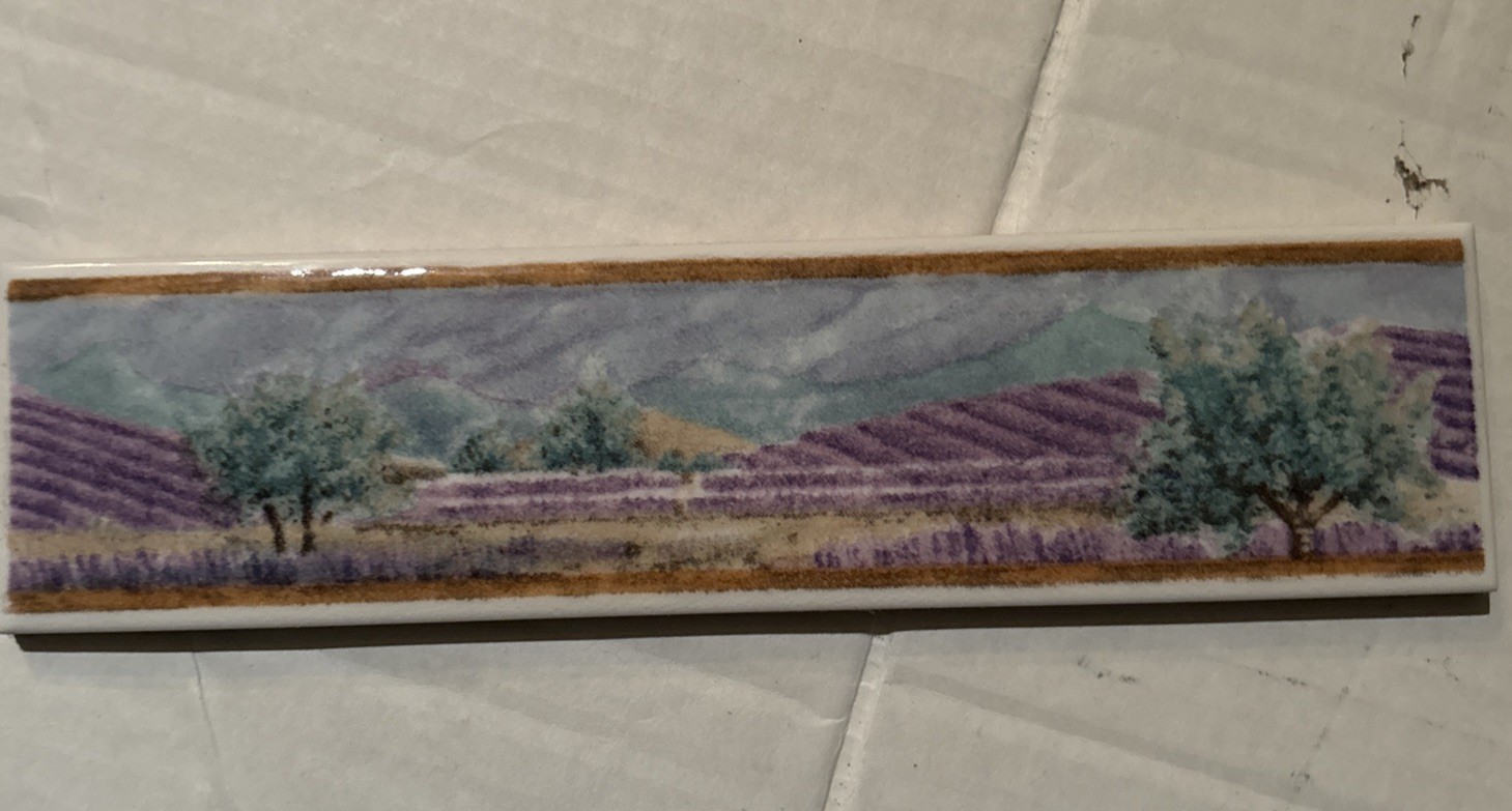 2” X 8” Listello Tile Border Liner -Country Scenery by U-Tile Made In UE (Italy)