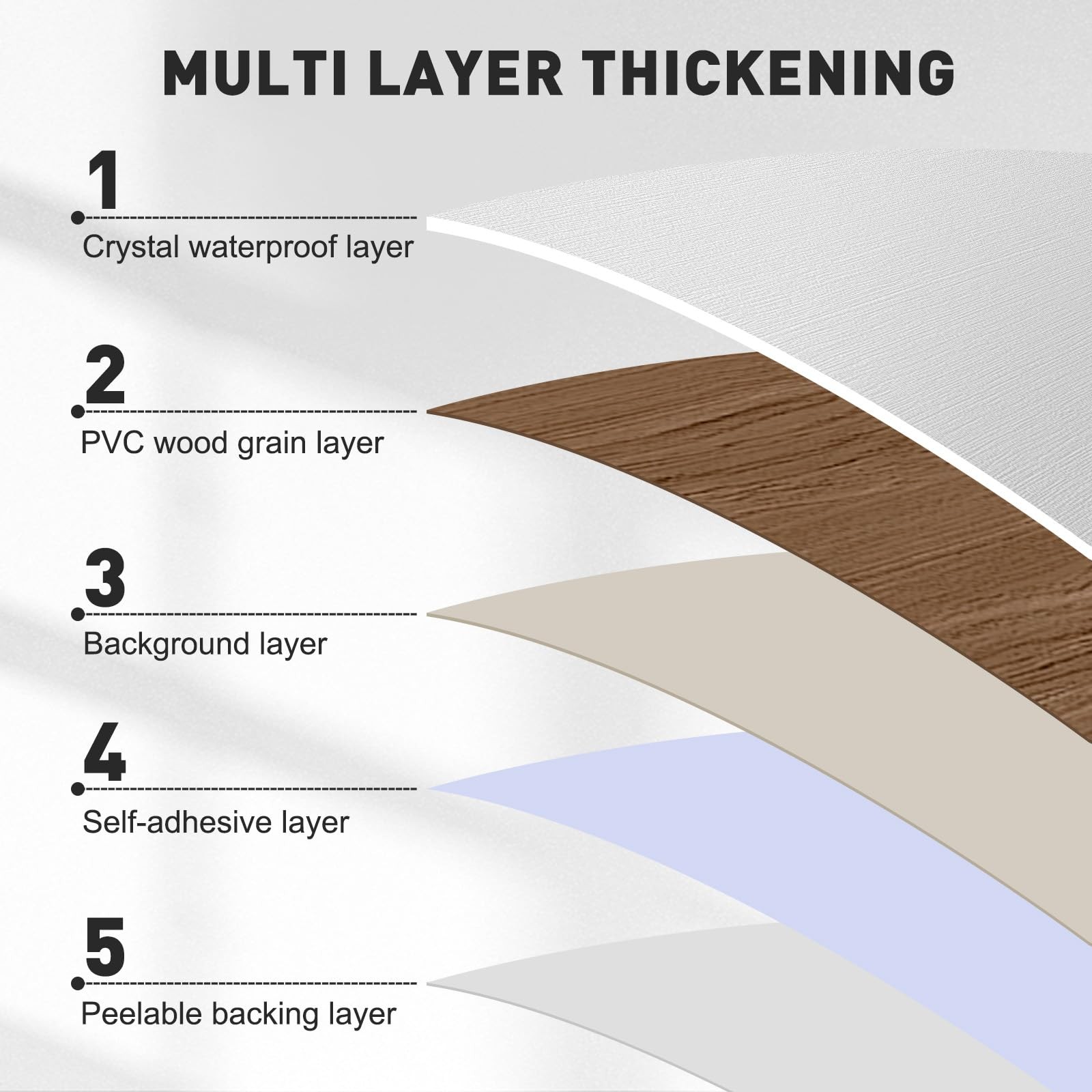 Wood Grain Peel and Stick Floor Tiles 11.8″ x 118″ Roll, Self Adhesive Vinyl …