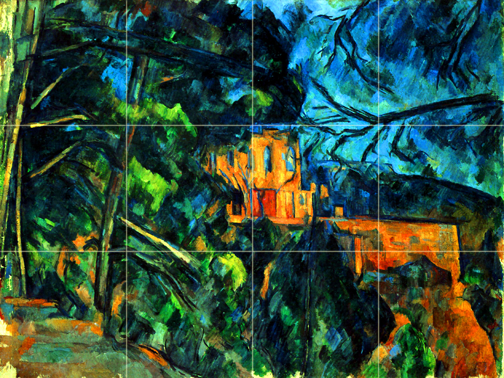Art Chateau Noir Landscape Mural Ceramic Backsplash Bath Tile Cezanne #380