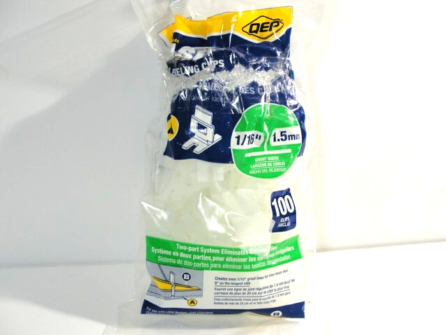 QEP LASH White 1/16″ Tile Leveling Clips (Pack of 99)