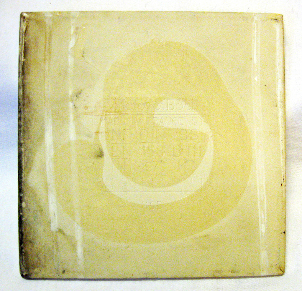 CHINESE TEA Birmingham Foods Art Tile Trivet Villeroy & Boch France AS IS