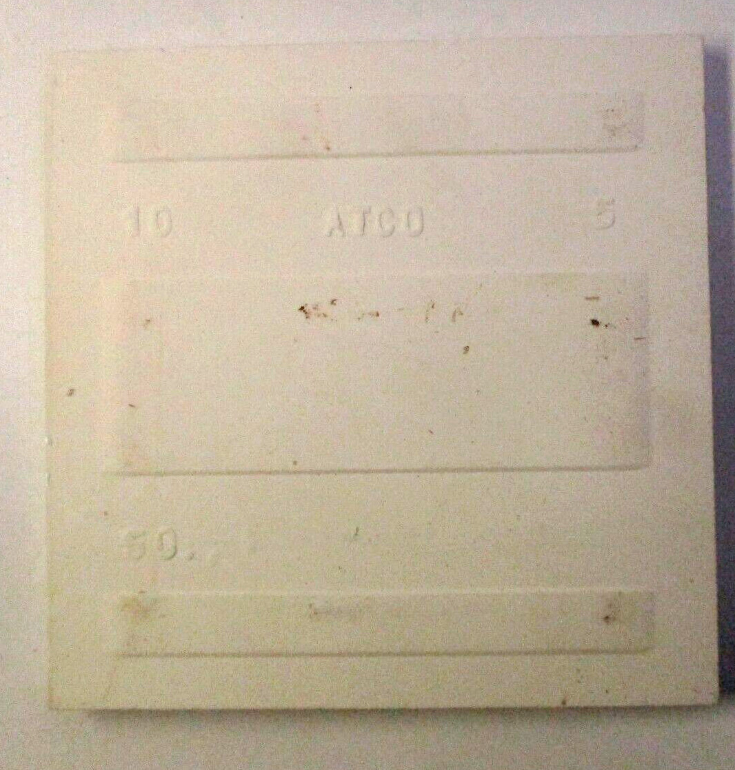 1 Tile Atco USA 4-3/8″ Gloss Pale Powder Blue Ceramic Wall 1950s Retro Vintage