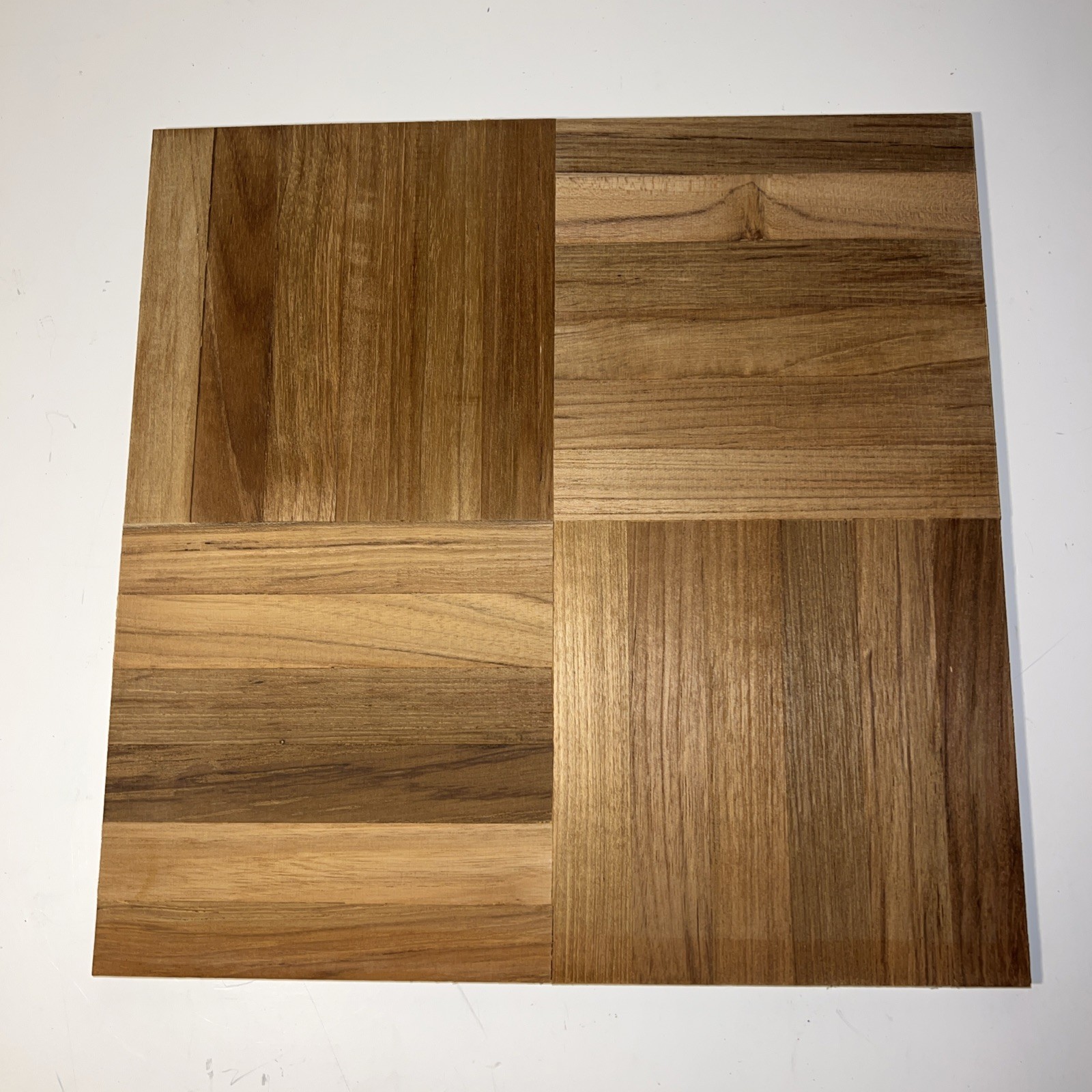 Parquet Teak Floor Tile! 12”x12” Amazing Find! 25 Tiles Per Box Great for Boats!