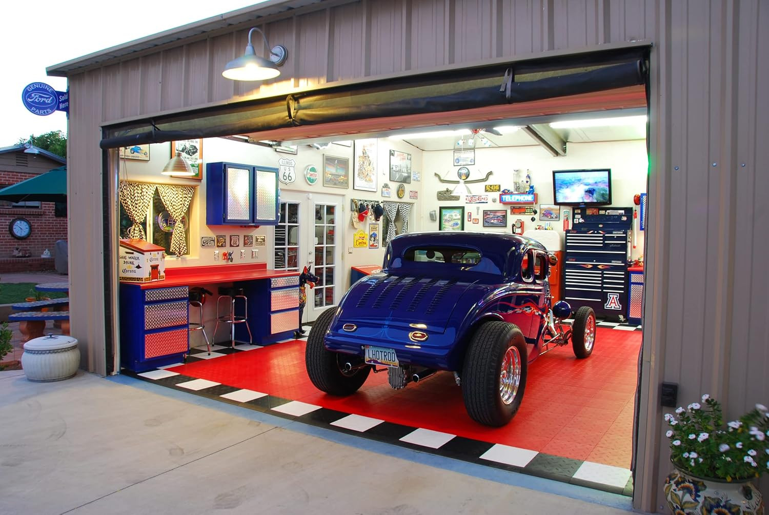 Garage Floor Transition Edge, Interlocking Modular Garage Floor