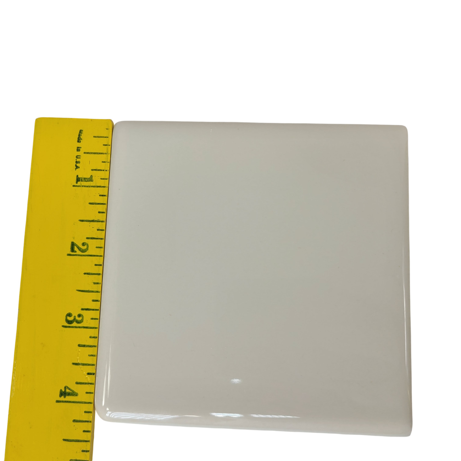 Beige Almond Bone 4.25 in Ceramic Tile Bullnose Shower Corner Subway Curved Edge