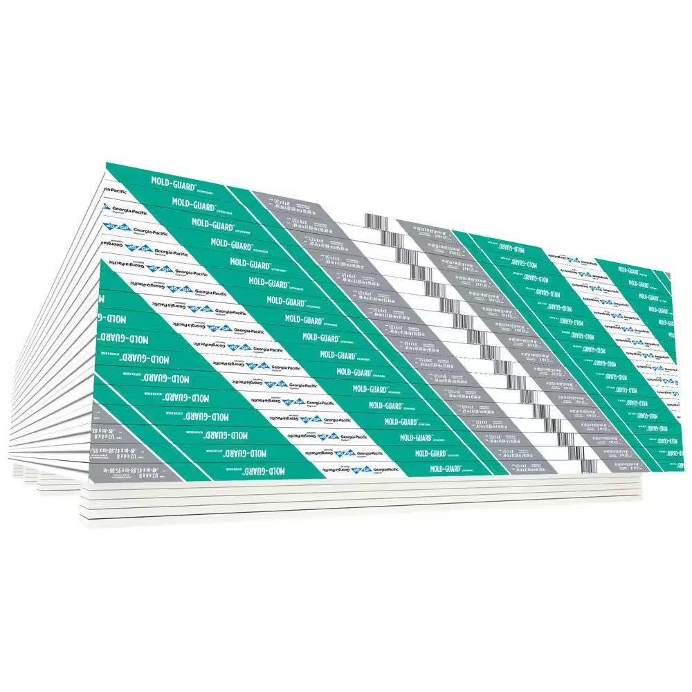 1/2 In. X 4 Ft. X 8 Ft. Mold and Moisture-Resistant Gypsum Board