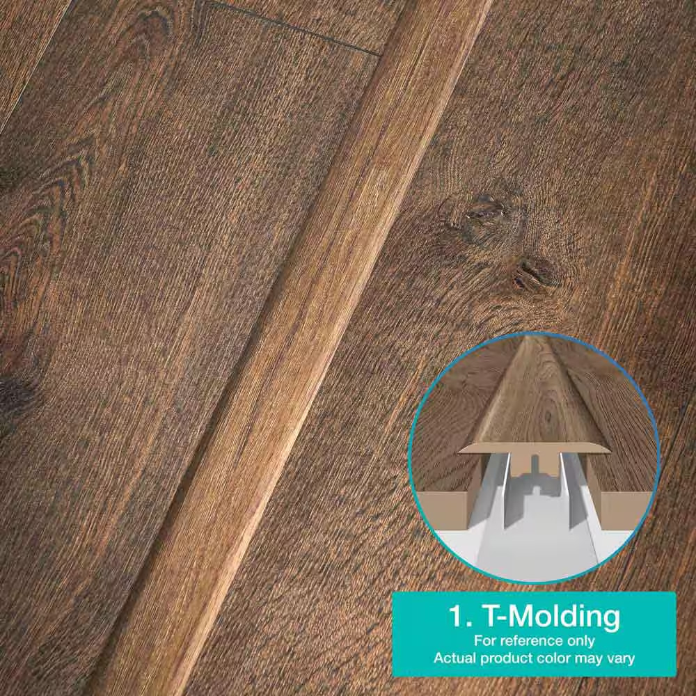 Arlington 0.75 In. T X 2.37 In. W X 78.7 In. L Textured Wood Look Laminate Mould