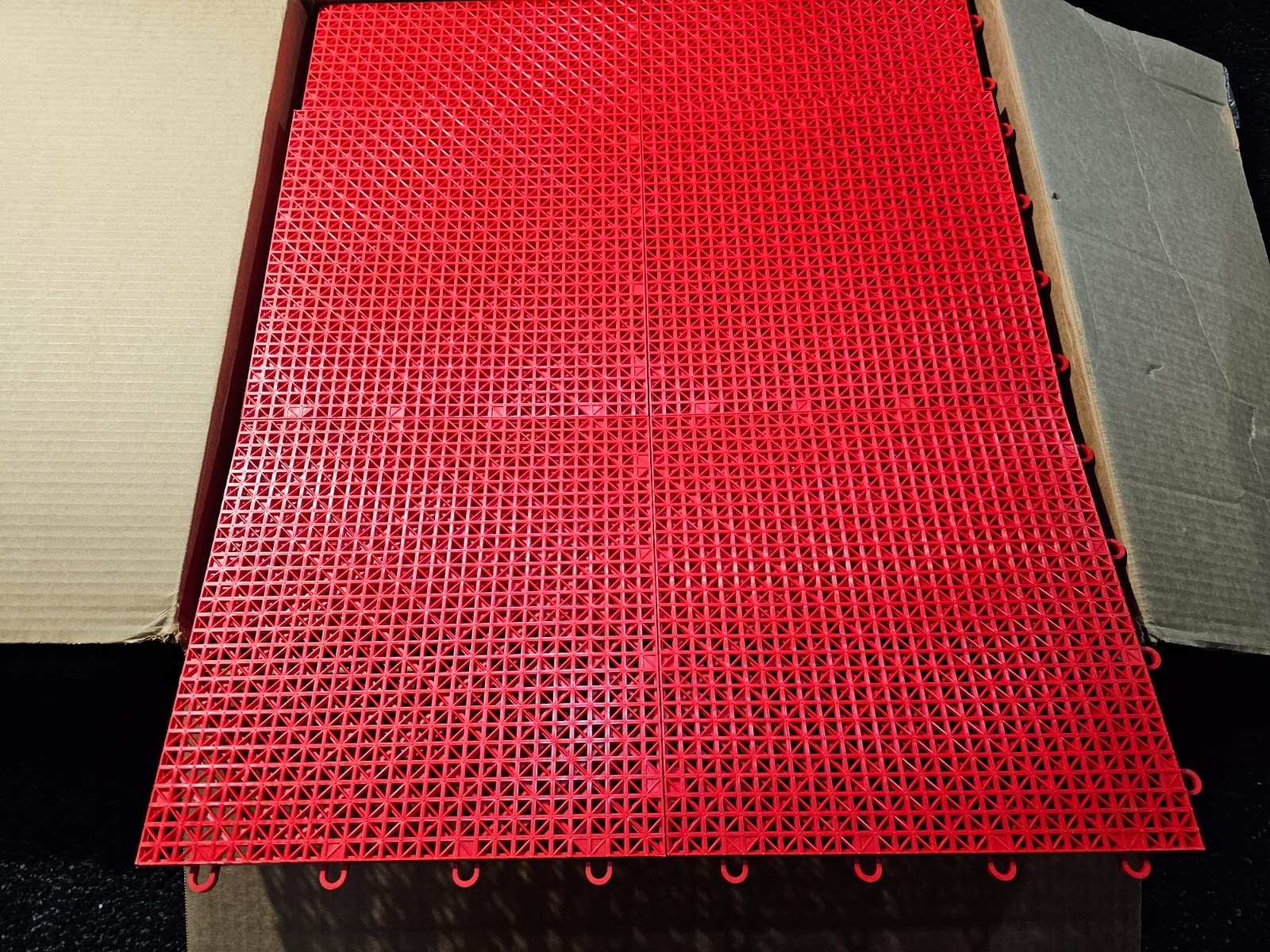 (QTY 48) GarageFlow 12″ x 12″ Garage Floor Tiles, Interlocking Garage Flooring