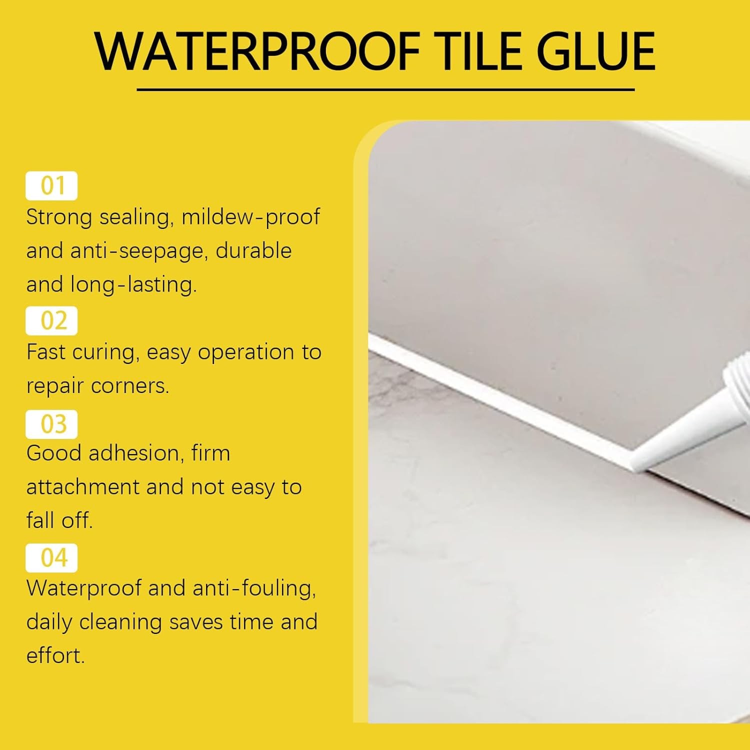 Multifunctional Waterproof White Caulk with Scraper, Waterproof Caulk Sealant