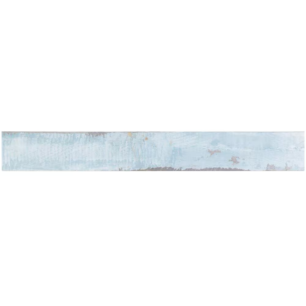 Cypress Multi-Color 4 In. X 32 In. X 9 Mm Matte Wood Look Ceramic Wall Tile (12-