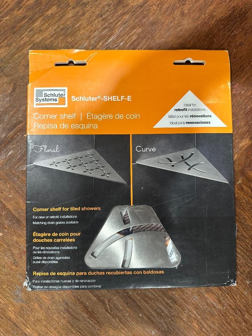 Schlüter SES1D6EB Triangular Corner Shelf-E – Curve Tile Cutter Design